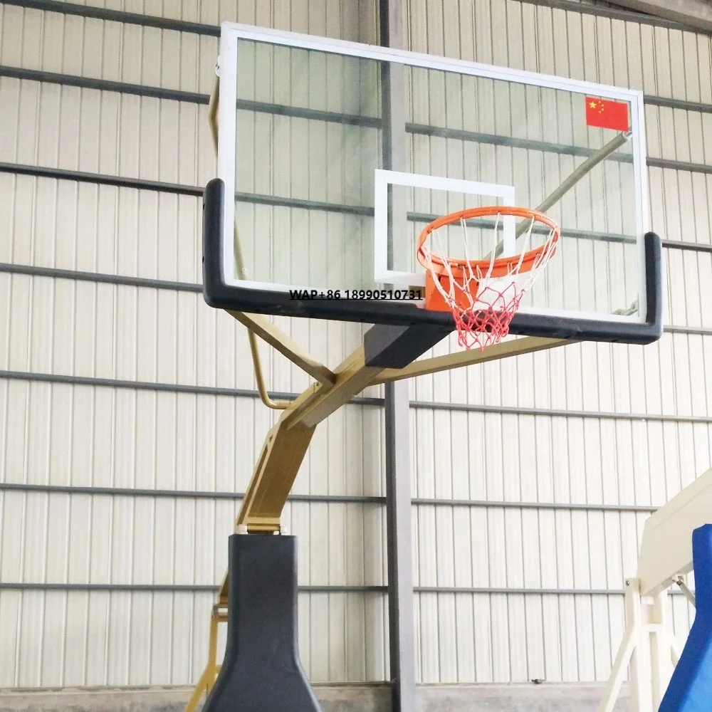 

LDK Sports Equipment Remote Control Assemble Manual Hydraulic Folding Basketball Hoop Stand Motorized Basketball Hoop