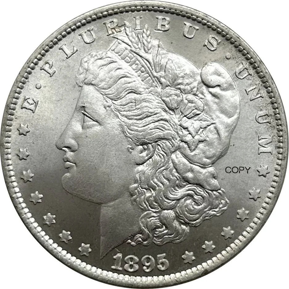 Moneda estadounidense chapada en cuproníquel, Dólar Morgan de plata, 1895