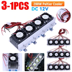 1-3PCS 288W Peltier Cooler DC 12V Thermoelectric Cooler Air Conditioner Cooling System Semiconductor Cooling Home Supplies Parts