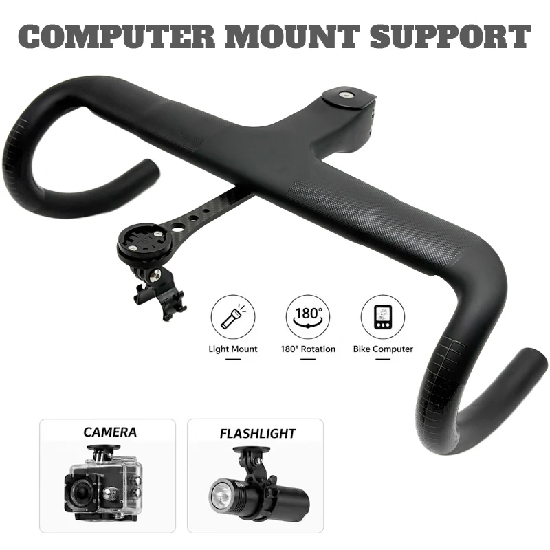 Aero Carbon Integrierter Rennrad-Lenker mit Vollständiger Interner Kabelführung, Passend für OD1 OD2, 28,6-31,8mm Gabeladapter für Rennräder – Detail 3