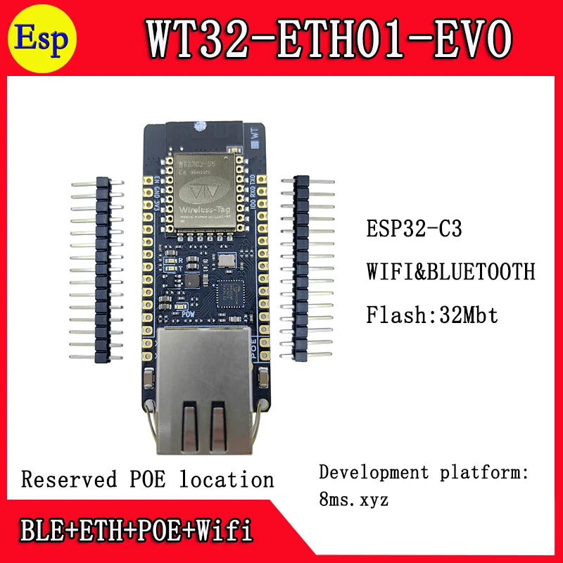 WT32-ETH01 WT32-ETH01 marchandises EVO en stock Port série intégré Considérez le module de passerelle combinée Bluetooth + wifi eth01 smart house