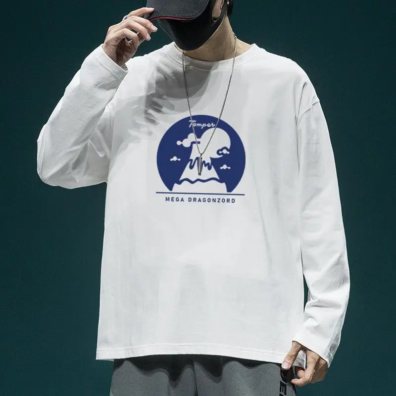 2024 Lente En Herfst Heren Nieuwe Splicing Pullovers Met O-hals Bedrukt Brief Mode Losse Minimalistische Casual Tops Met Lange Mouwen