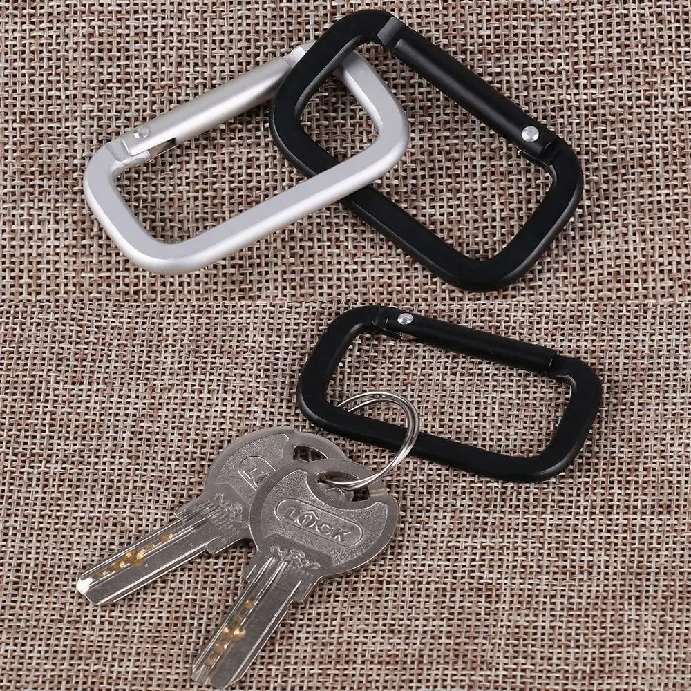 1/2/5pcs Aluminum Alloy Plated Gate Spring Oval Ring Buckles Clips Carabiner Purses Handbags Oval Push Trigger Snap Hooks