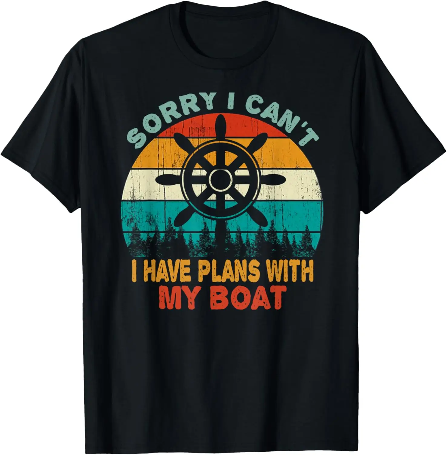 

Sorry I Can't I Have Plans With My Boat Owner Christmas Gift T-Shirt