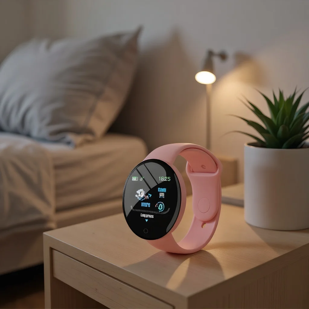

Круглые цифровые спортивные часы - светодиодные Bluetooth-умные часы для мужчин, женщин и детей с многофункциональным дизайном