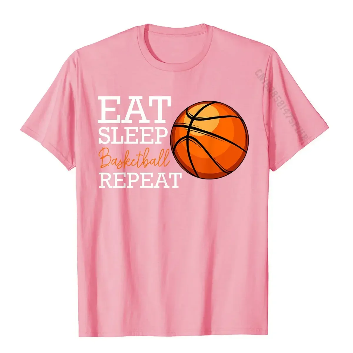 Eat Sleep Basketball Repetitive Funny Player Team Sports Print T-Shirt Ordinary Personalized Pure Cotton High Quality