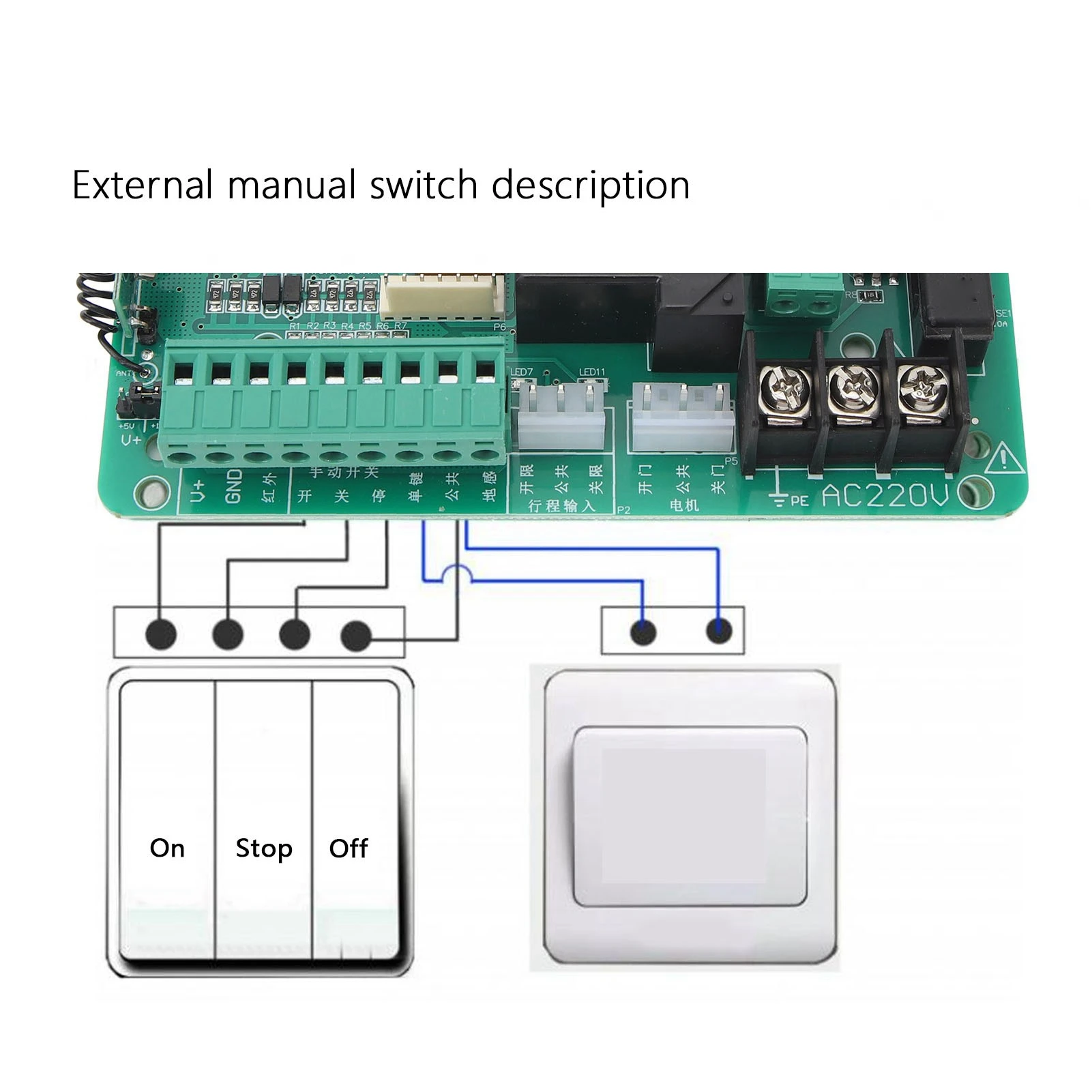 Universal Circuit Control Board for Sliding Gate Opener Main Electronic Control Board for Sliding Gate Motor
