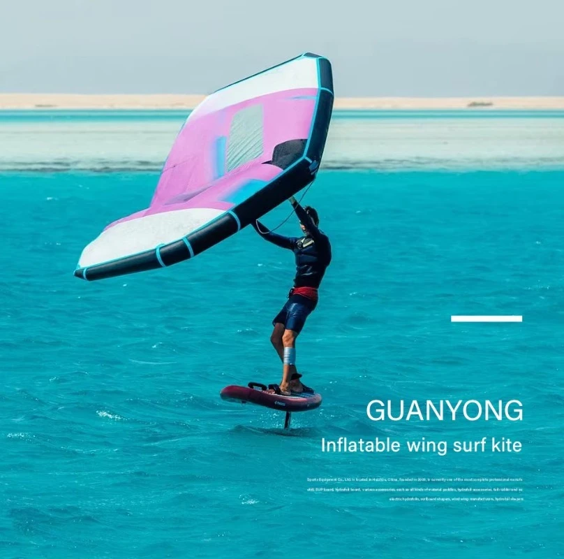 OEM Outdoor Water Sports Wingfoil 4m 5m Carbon Foil Wings UV Hydrofoil Tear Resistant Air Bag Wind Kite Surf for Surfing