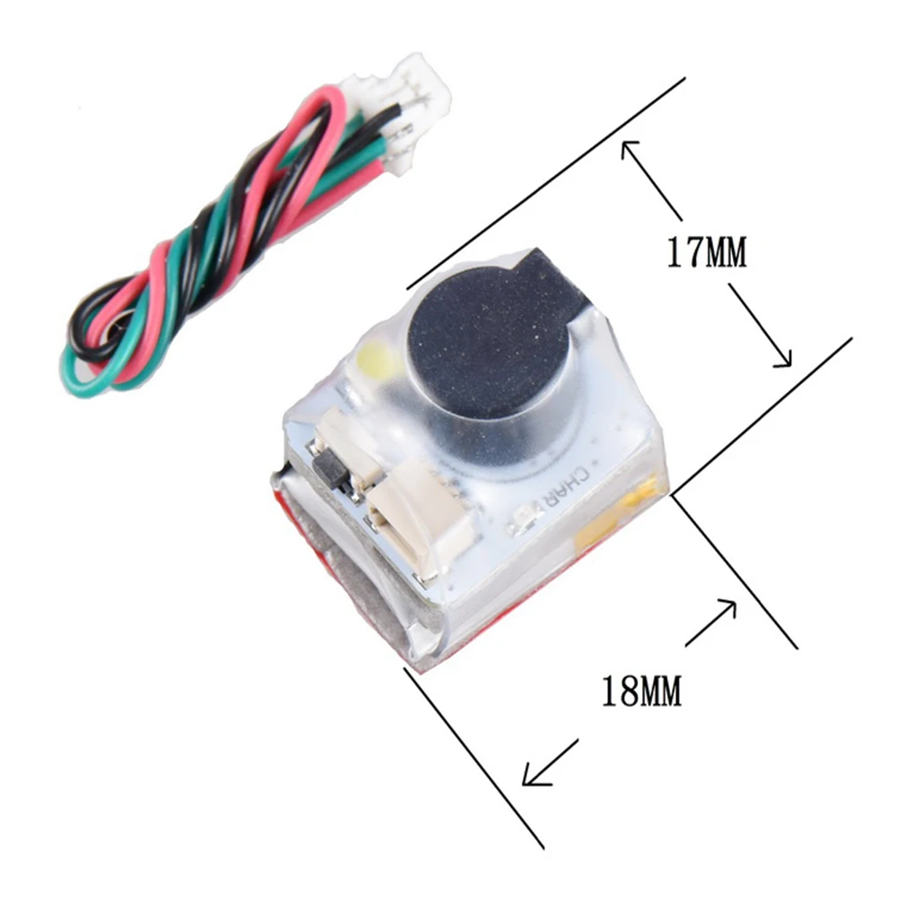 JHEMCU JHE42B/ JHE42B_S/ JHE20B Mini 5V Super głośny, zapobiegający zgubieniu brzęczyka 110dB z alarmem dźwiękowym LED do drona RC FPV