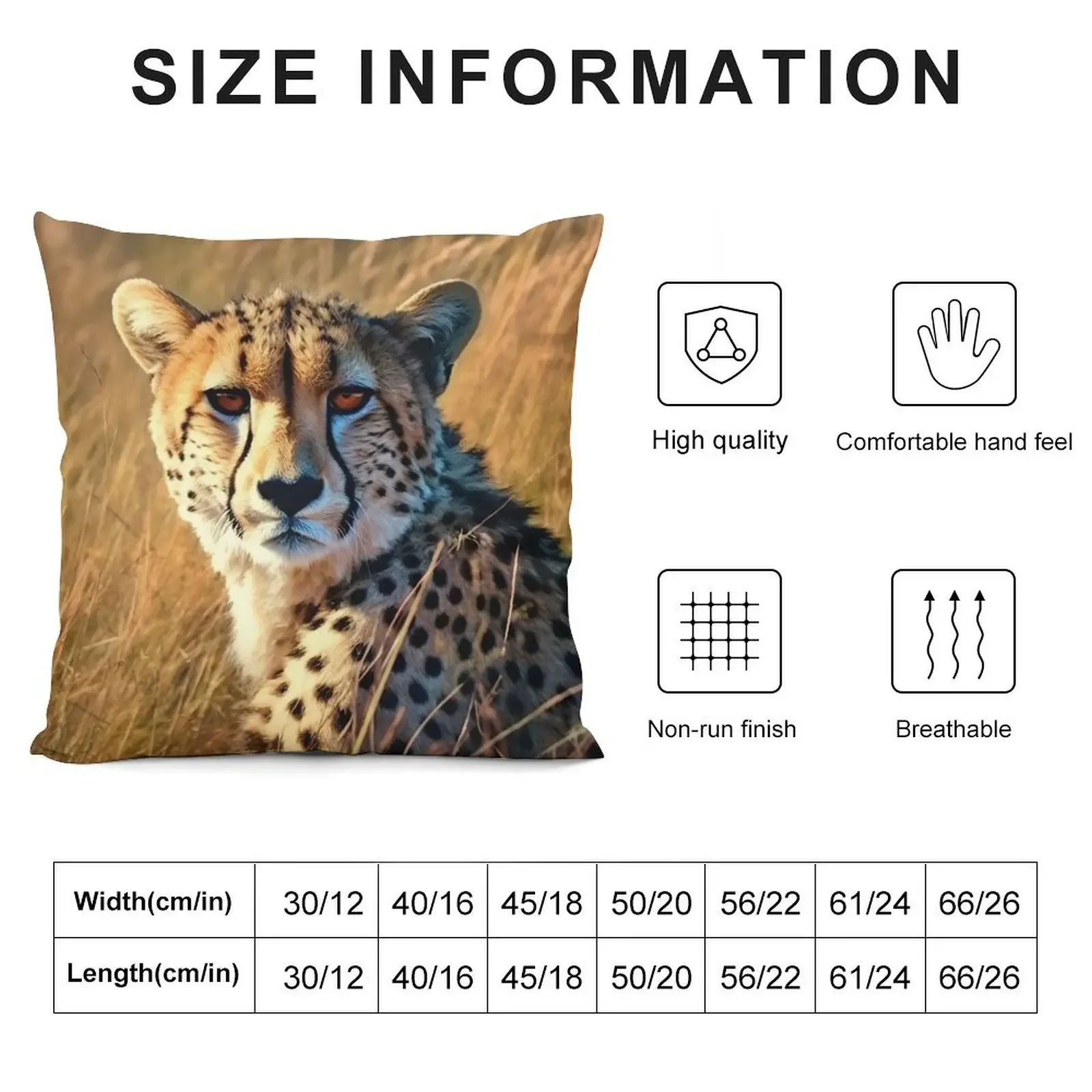 Face of Cheetah Throw Pillow Couch Cushions Cushions Home Decor Pillowcase pillow