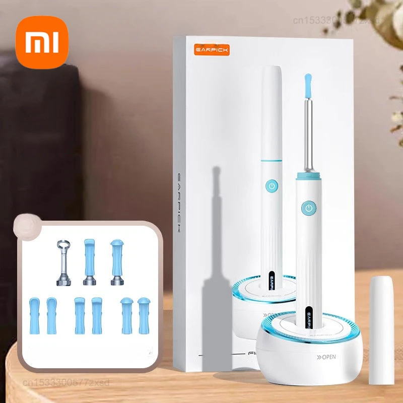 New Xiaomi Sunuo Smart Visual Ear Pick Cleaner 3.5mm Luminous Endoscope Portable Ear Cleaning Tool HD Otoscope Ear Picking Spoon