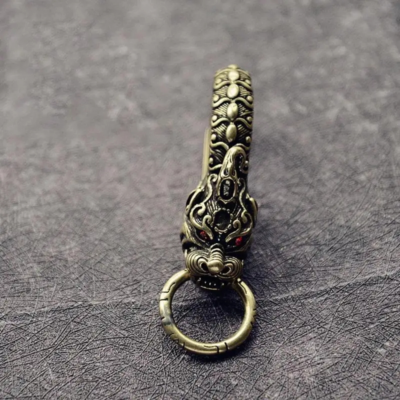39BC Carved Loong Keychains For Keys Or Small Items for Kids Teens Adults