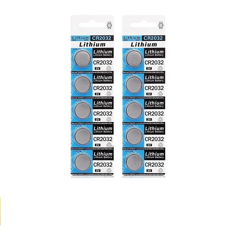 Lithuim Cell Button 3V CR2032 CR 2032 Lithium Button Batteries for Watch Toy Car Remote Control Calculator Button Cell 20PCS