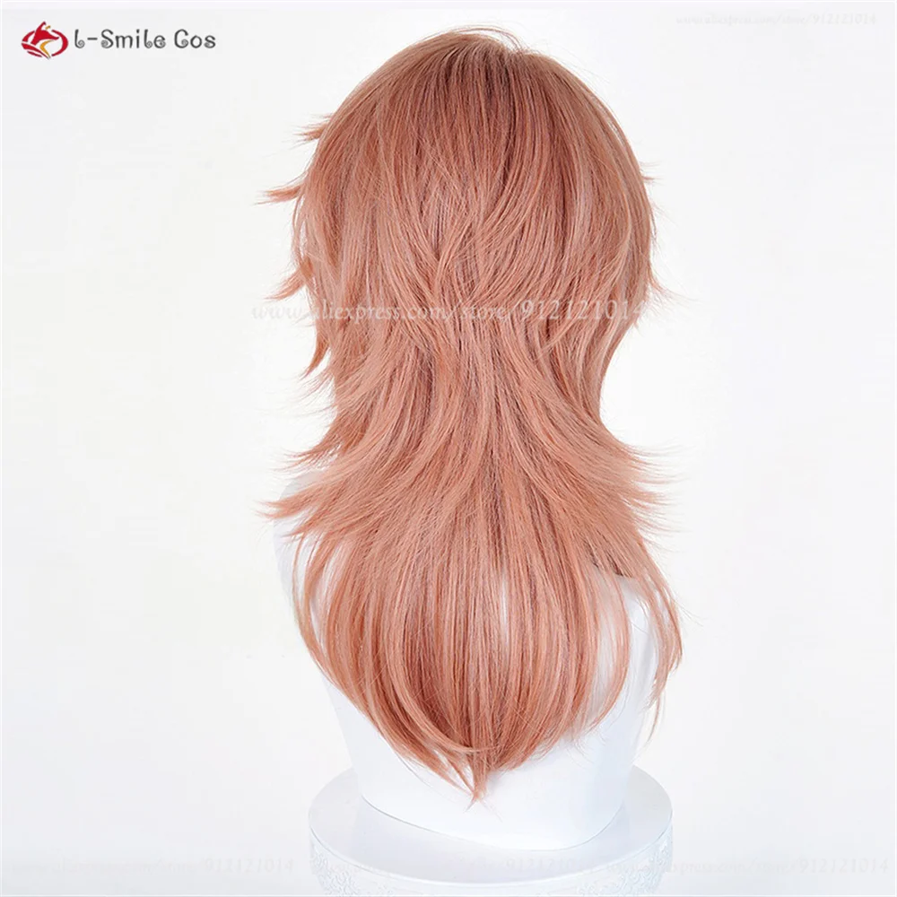 ซาบิโตะคอสเพลย์วิกผม 55 ซม.สีส้มสีน้ำตาลวิกผมสำหรับผู้หญิงผู้ชายคอสเพลย์อะนิเมะวิกผมสังเคราะห์ทนความร้อนผมฮาโลวีนบทบาทเล่น