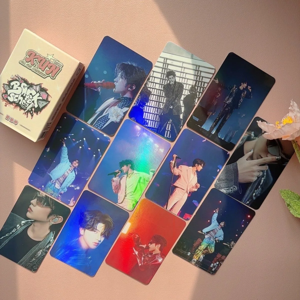 

50 Pcs/Set Wang Hedi, Cai Xukun Laser Lomo Card Star Characters Photocard Collection Cards Fans Gift