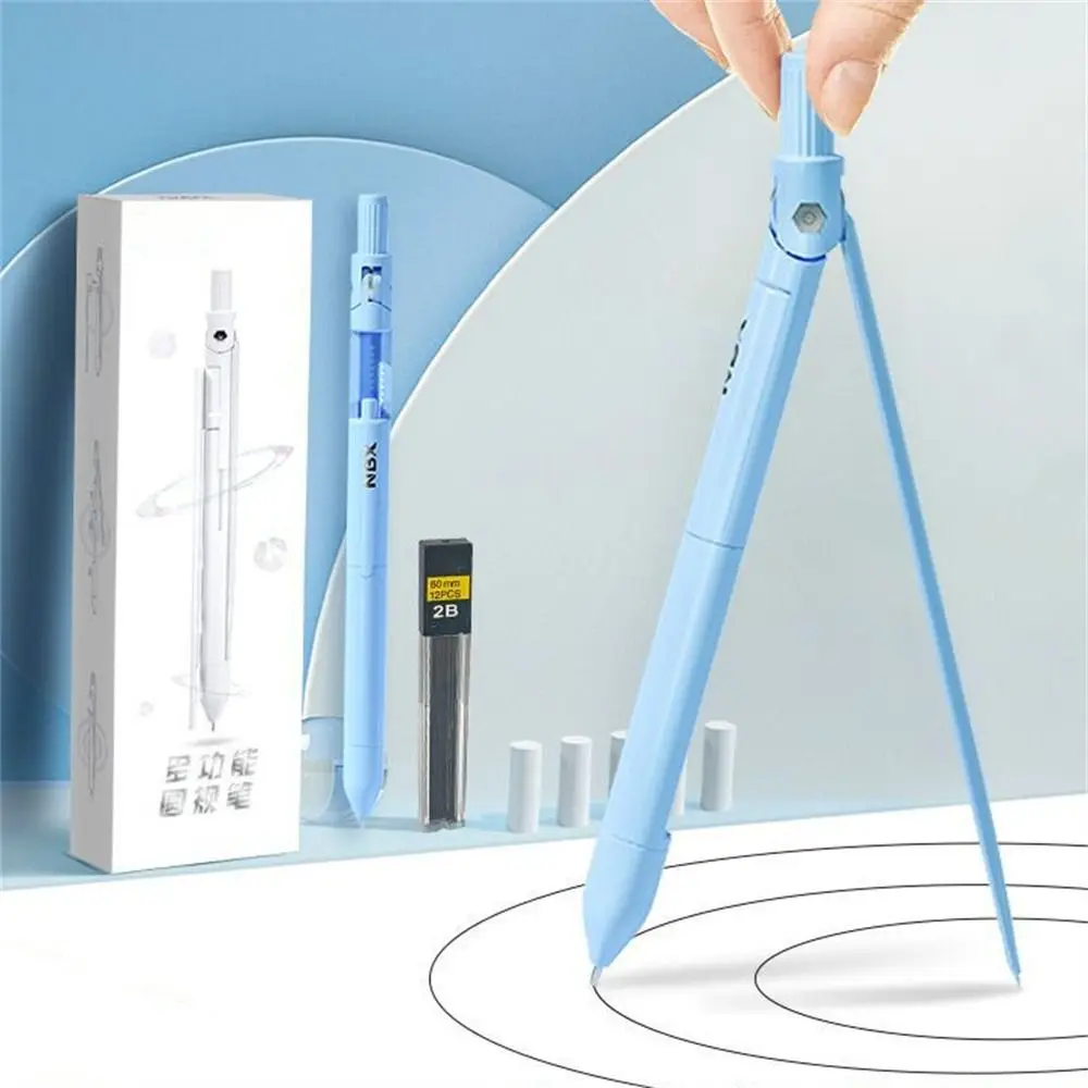 High Precision Compass Pencil Ruler Eraser Drawing Math Compasses Stationery Adjustable Geometry Compass Drafting Supplies