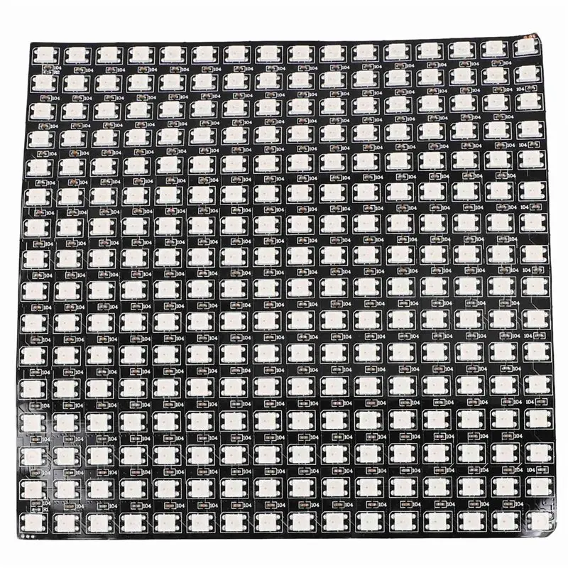 B29C-3X WS2812 RGB LED Matrix Panel Individually Addressable Flexible For Video Display, DC5V (16X16)