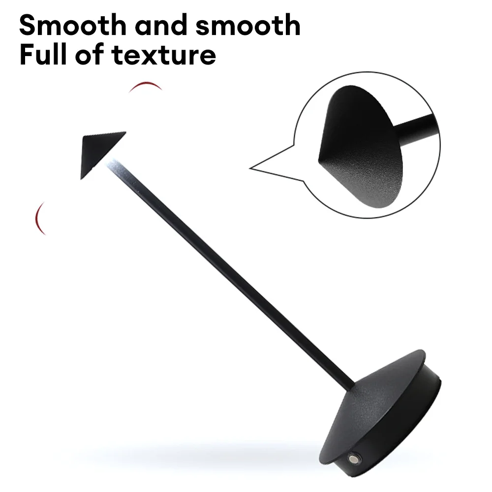 Recarregável Cordless LED Battery Table Lamp, Luxo Nórdico Touch Lamp, Quarto, Restaurante, Night Light, Romantic Desk Lamp
