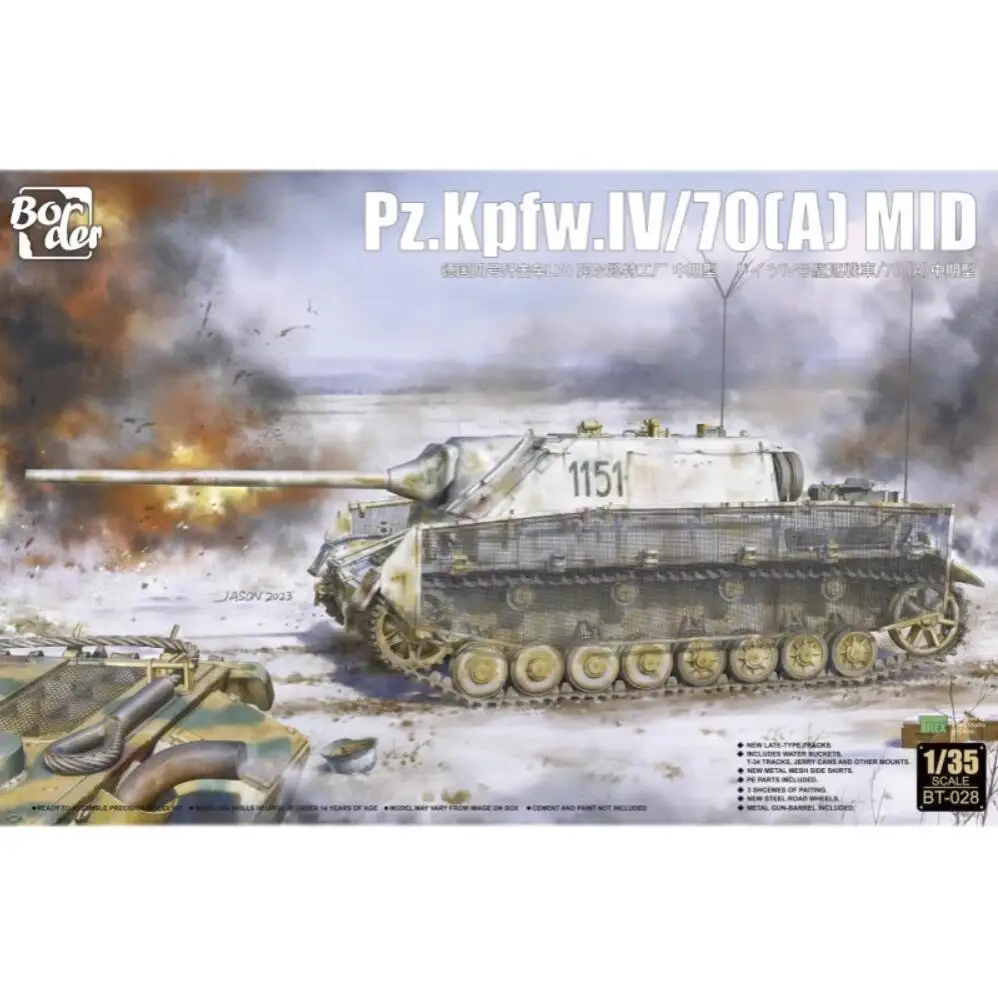 

Border BT-028 1/35 Scale Pz.Kpfw.IV L/70(A) Mid Porduction Model Kit