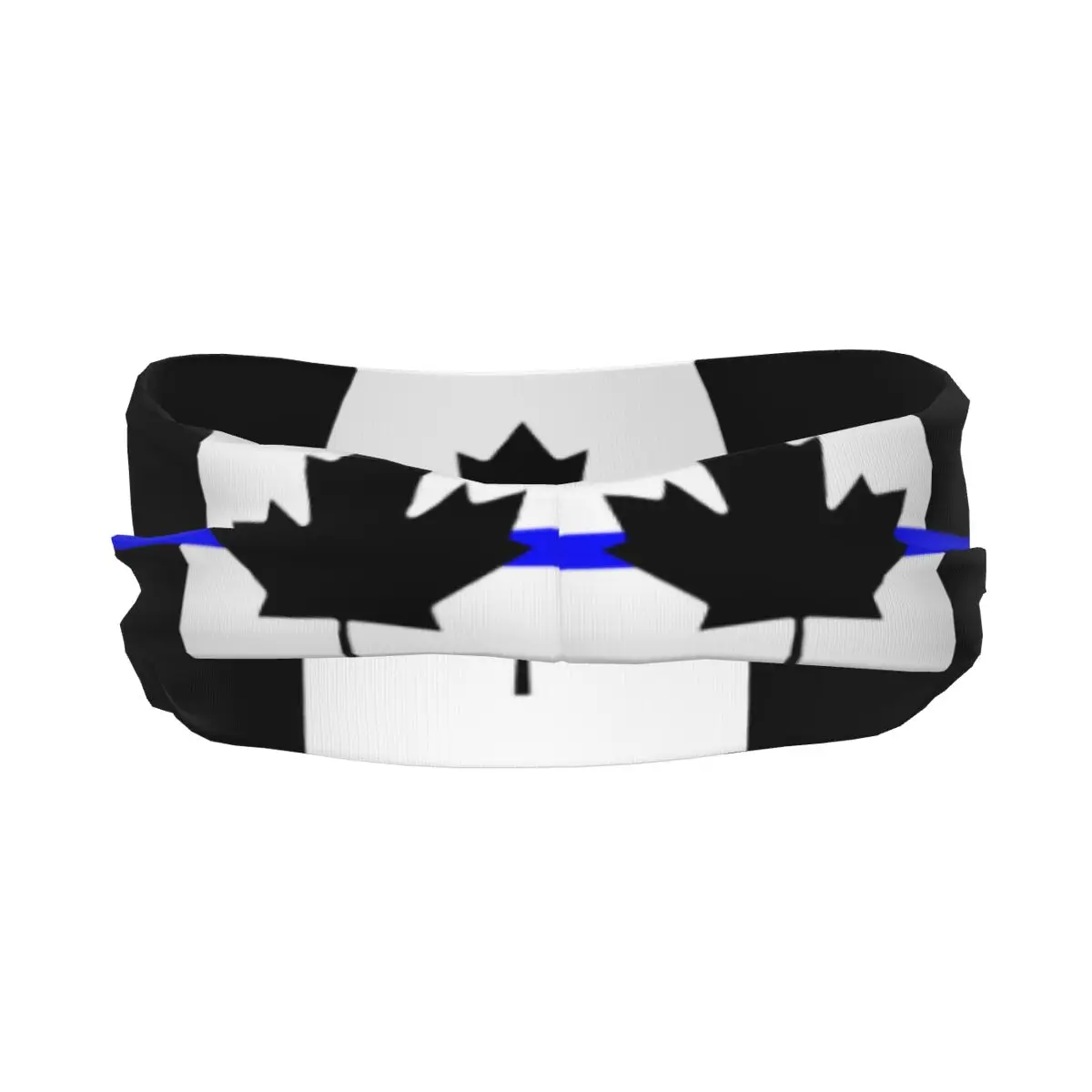 Headband Thin Blue Line Canada Flag Headwrap Hairband for Tennis Gym Fitness Headwear Hair Accessories