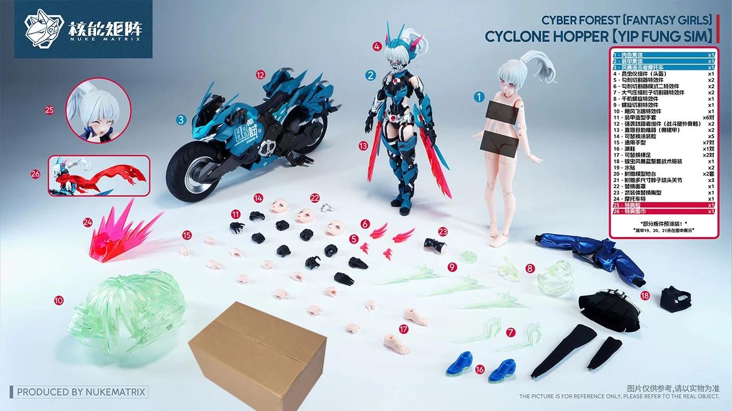 HOT Nuke Matrix Cyber ​​Forest 1/12 Cyclone Hopper Assembled Model