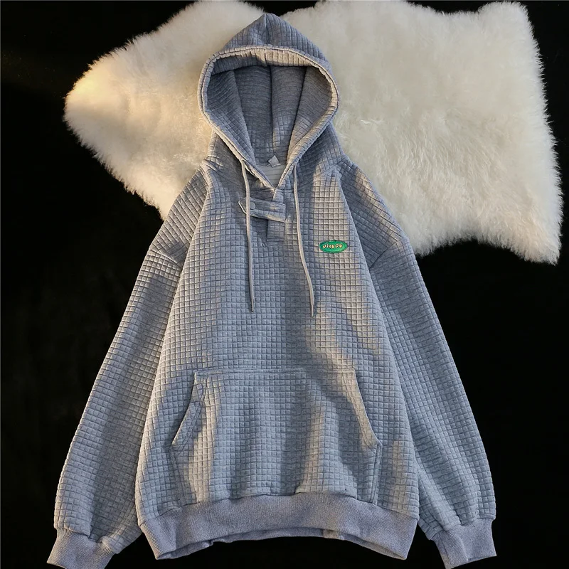 

Толстовки с капюшоном на молнии 2000-х годов, японские топы для женщин и девочек, дизайн, весенние, свободные, удобные, трендовые, унисекс, с круглым вырезом, Harajuku