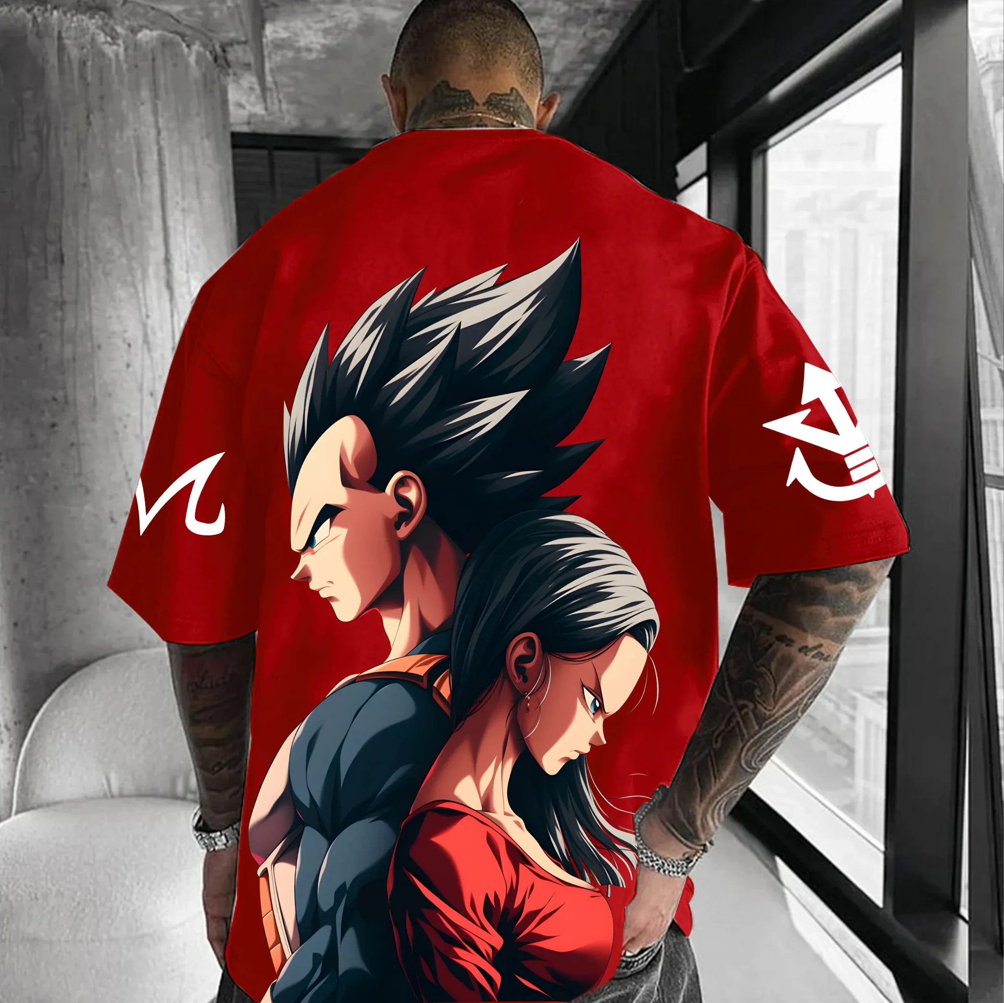 

Dragon Ball японская анимация GOKU периферийные печатные хлопковые мужские и женские летние свободные футболки с короткими рукавами и круглым вырезом