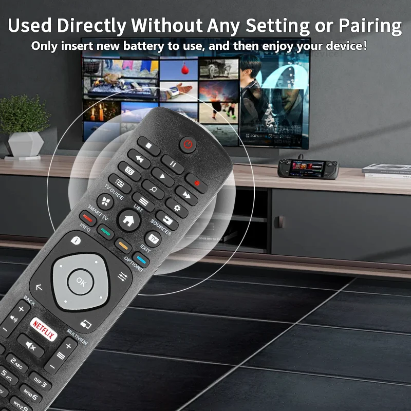 For Philips Remote Control Compatible With Philips TV 32PFS5803 43PFS5803 43PUS5803 43PUS6523 43PUS6753 49PUT6101 50PUS6162