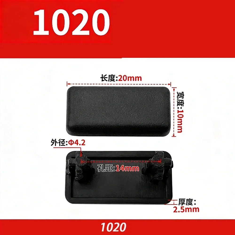 Black ABS Plastic End Cap Cover Plate Endcap for EU Aluminum Profile 2020 2040 3030 3060 3030R 4040 4080 4040-160160