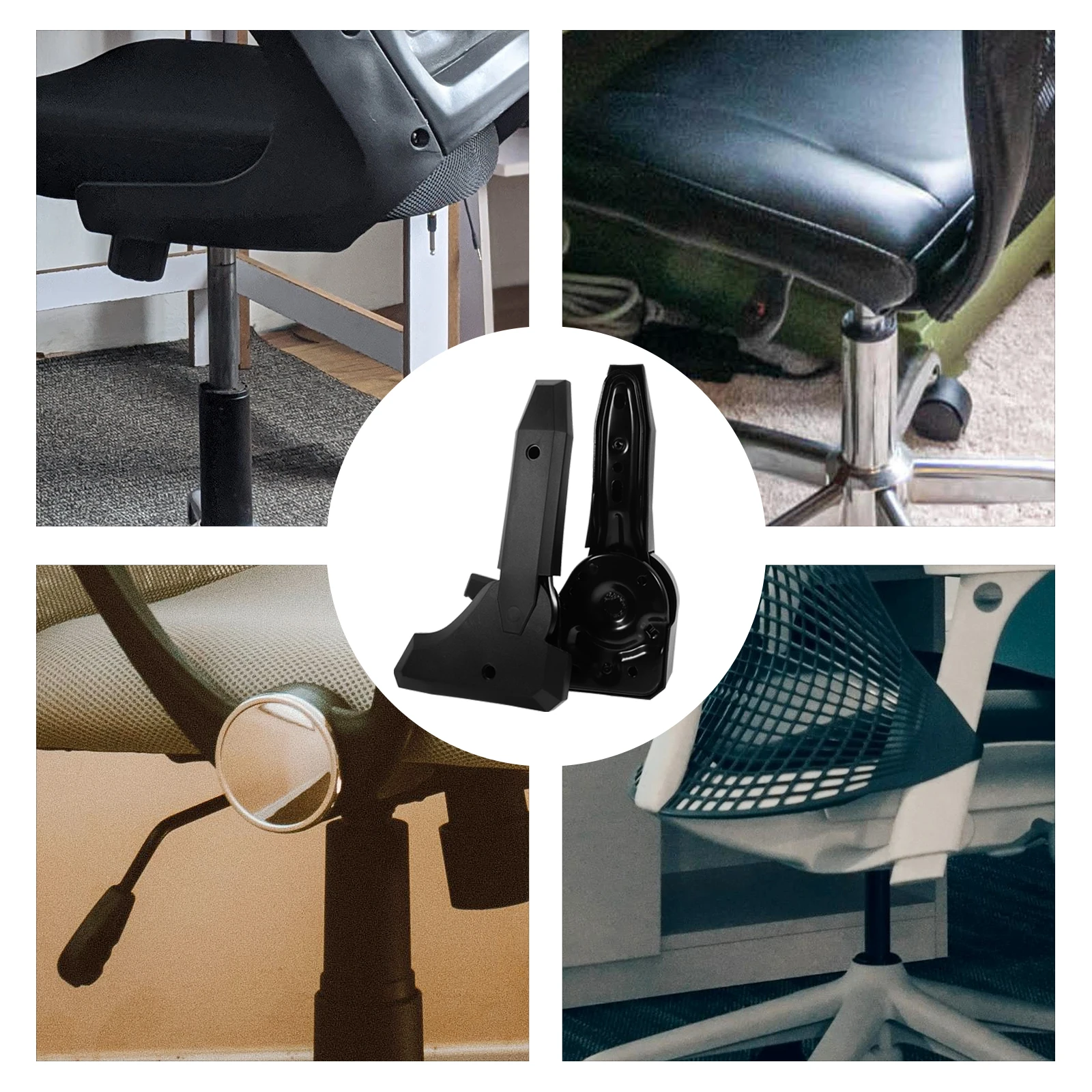 

1 Pair Metal 180-Degree Angle Adjuster For Chair Gaming Office Seat Backrest Regulator Swivel Chair Accessory Tool Furniture