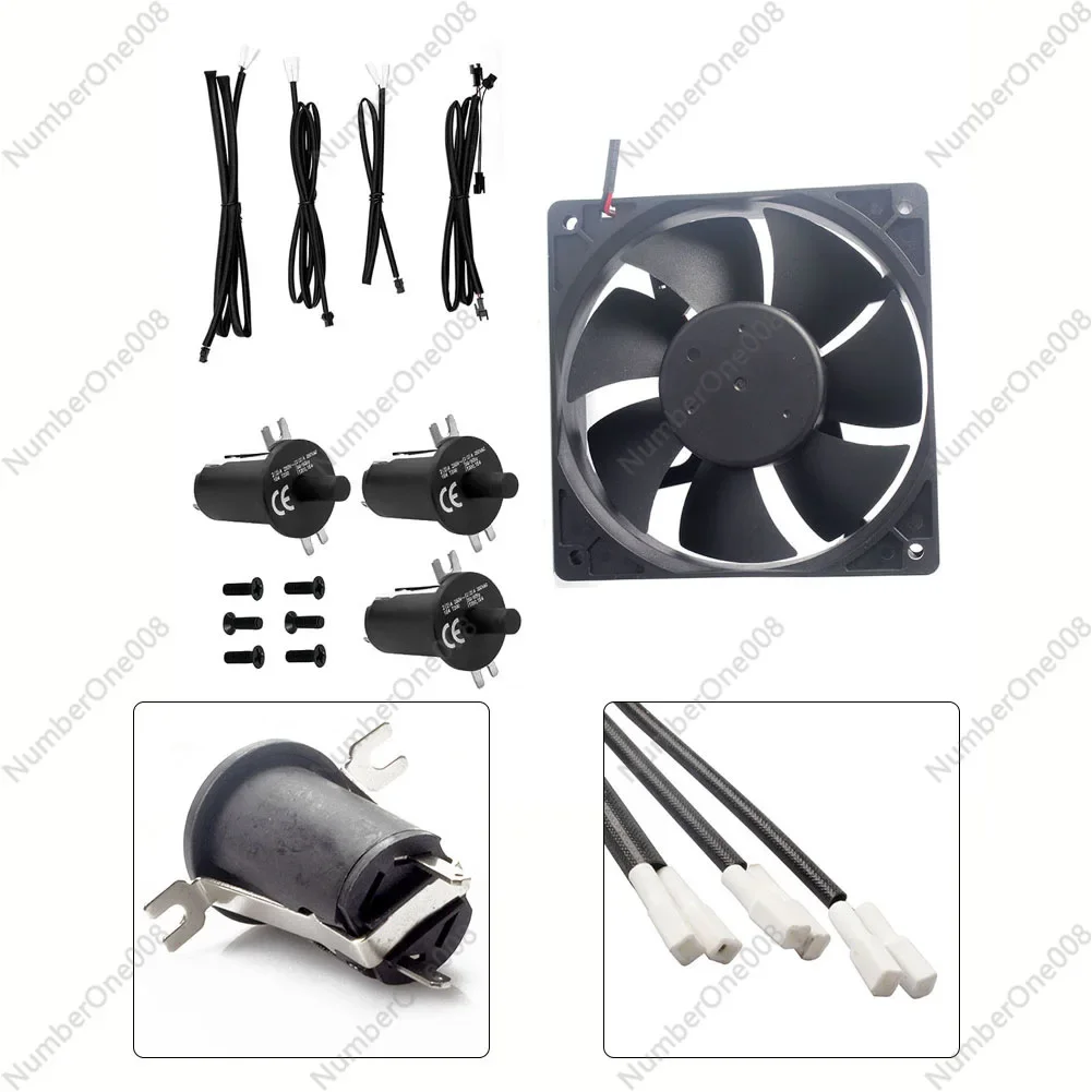 

Gravity Charcoal Grill Fan Replacement Kit 12038 Door Switch Wiring Harness Screw Set for Grill Accessories