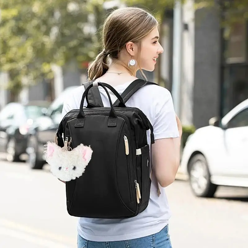 Katze Plüsch Schlüssel bund niedlichen Stofftier Beutel Tasche Anhänger Schlüssel anhänger dekorative Accessoires hängende Dekoration Kopfhörer Fall für