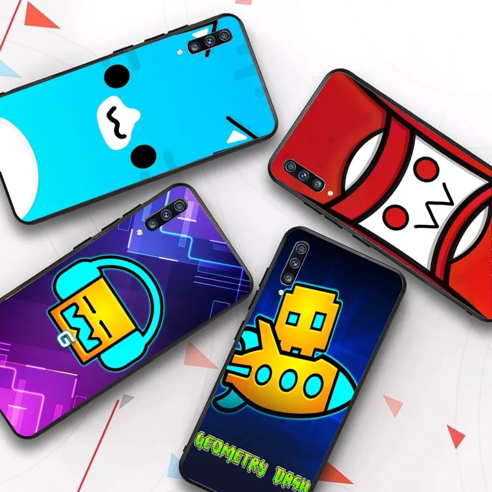 

Game Geometry Dash Phone Case For Samsung A 10 11 12 13 20 21 22 30 31 32 40 51 52 53 70 71 72 73 91 13 shell