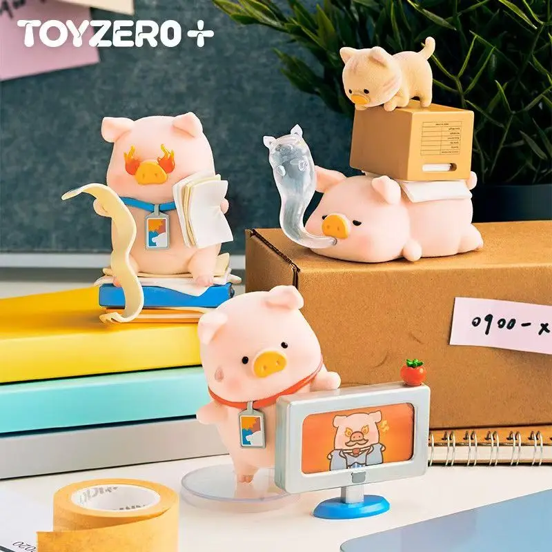 En stock: Adorable cerdito enlatado Lulu, cerdito de oficina, serie de cajas sorpresa, accesorio de moda, juguete hecho a mano, regalo, adorno de escritorio.