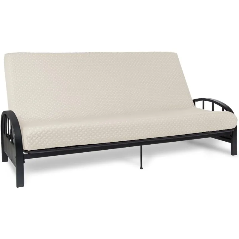 Memory Foam Futon Mattress – Full Size (Frame Not Included) (Ivory)