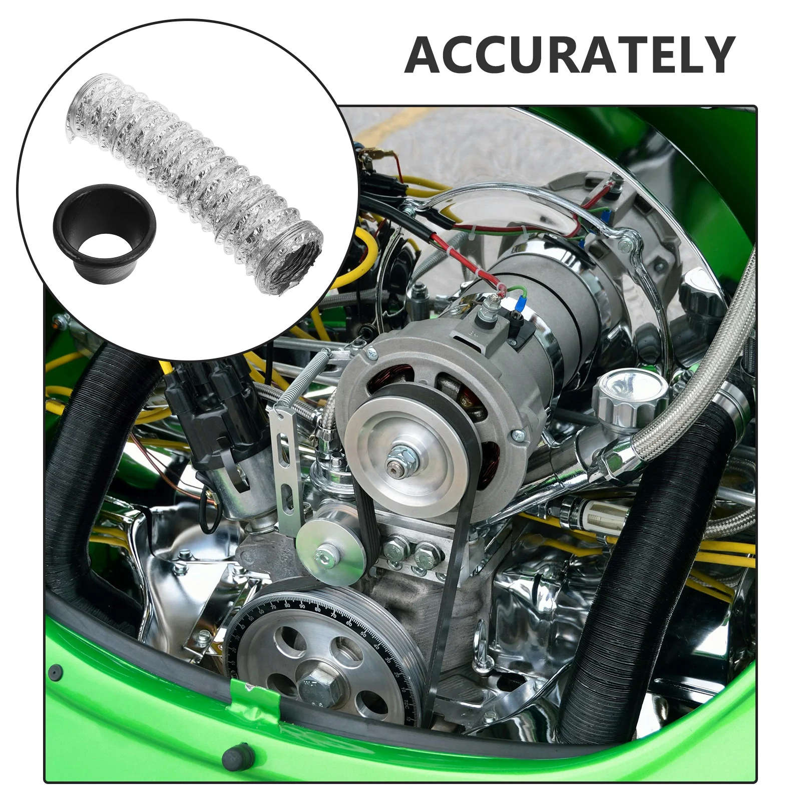 مجموعة واحدة من قنوات مدخل هواء السيارة العالمية، مادة عالية القوة، تدفق هواء معزز، سهل التركيب، سباق السيارات المعدلة، القيادة اليومية #2