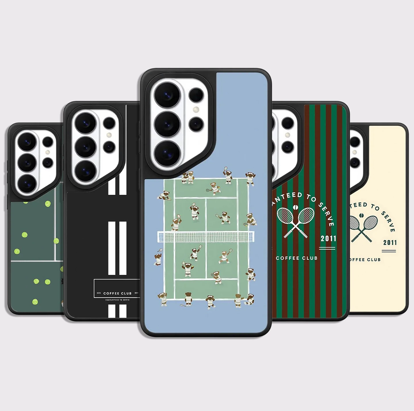 Tennis Courts Mirror Surface Magnetic Phone Cover for Samsung Galaxy S23 S24 S25 S26 Ultra S26+ Plus Case