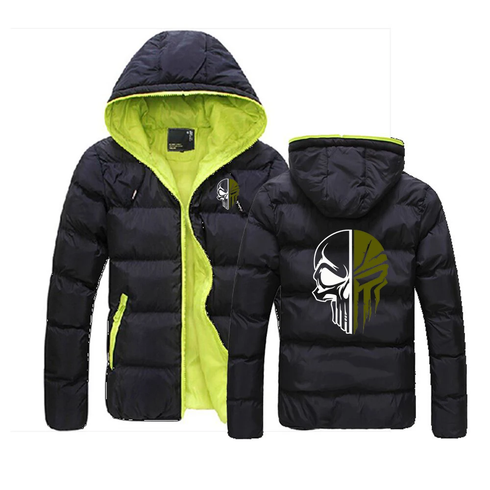 

Funny Skull Graphics The new men's six-color cotton coat comes in various colors making it suitable for winter