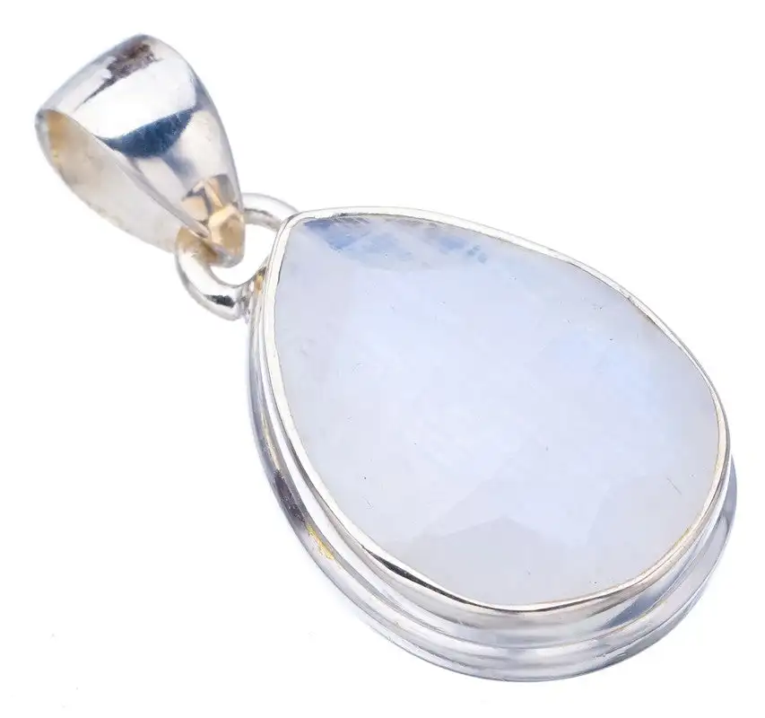 

StarGems Moonstone Handmade 925 Sterling Silver Pendant 1.25" F5093