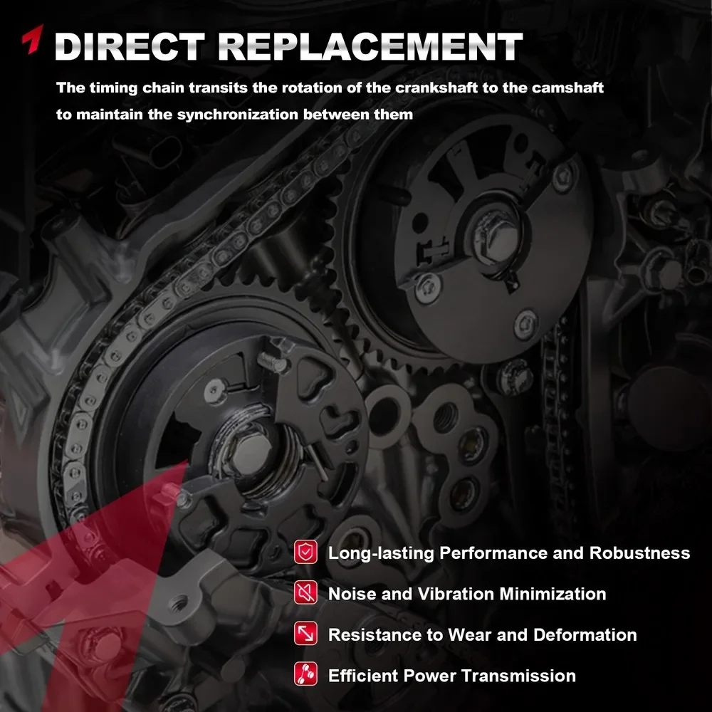 9-4201S 9-4201SX 94201SX 9-4202S 94202S Timing Chain Kit with Water Pump for Chevy GMC Pontiac Buick Equinox 2.2L 2.4L 94201S