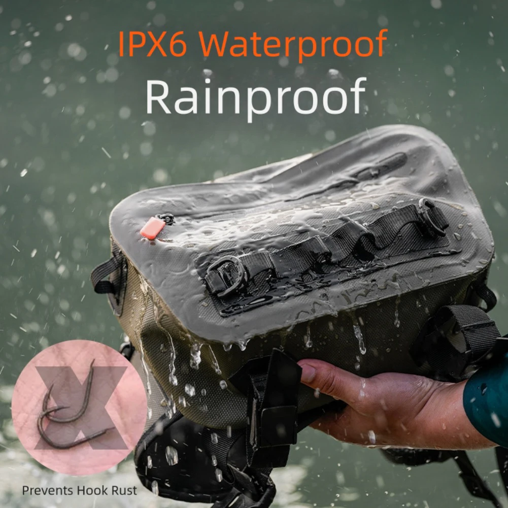 1pc-釣り気密ジッパーバッグ-22x12x8cm-ipx8-防水多機能二層ルアークロスボディバッグ釣り道具部品