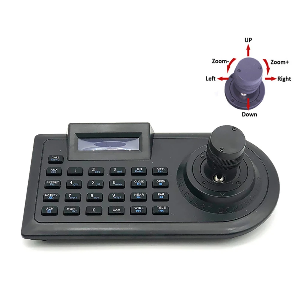 3D 3Axis Joystick Cctv Keyboard Controller Toetsenbord Voor Veiligheid Ptz Ahd & Analoge Speed Dome Camera Decoder Dvr Pelco RS485 Joystick