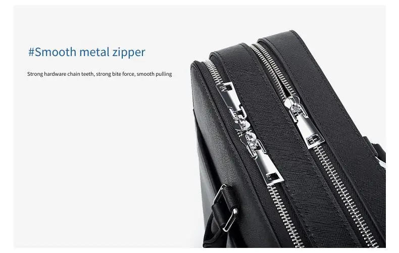 Echtleder Herren-Aktentasche Rindsleder Business Multifunktionale Laptoptasche Große Kapazität Handtasche – Detail 23