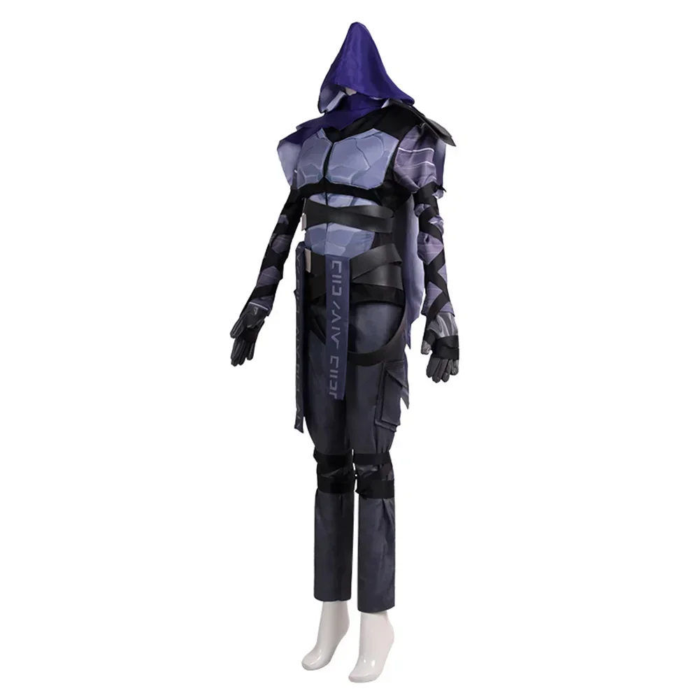 Valorant Omen Cosplay Traje, Roupas Halloween, Terno Carnaval, Homem Adulto