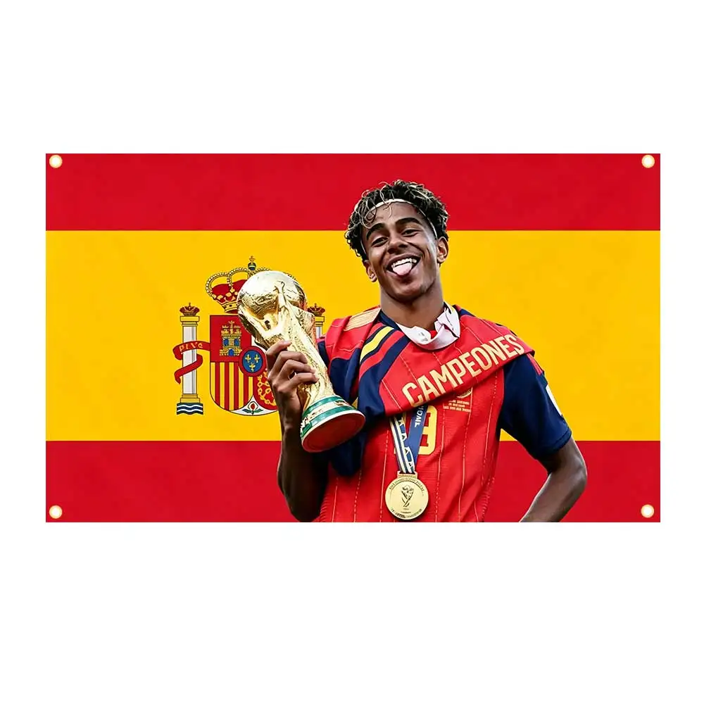 60x90cm/90x150cm Football L-Lamine Yamal Spain Flag Tapestry Banner For Decorations Home Or Outdoor Decoration Banner