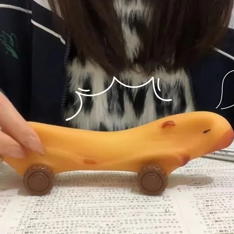 Decompression Cute Car Sand Dolphin Lala Le Decompression Stretching Car Decompression Children Adult Toy