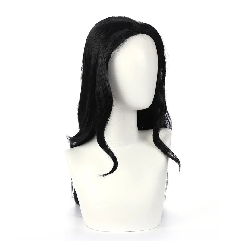 Anime Nico Robin Cosplay Wig Women Black Long Straight Wigs Cosplay Nico Wig Heat Resistant Miss Allsunday wig cap