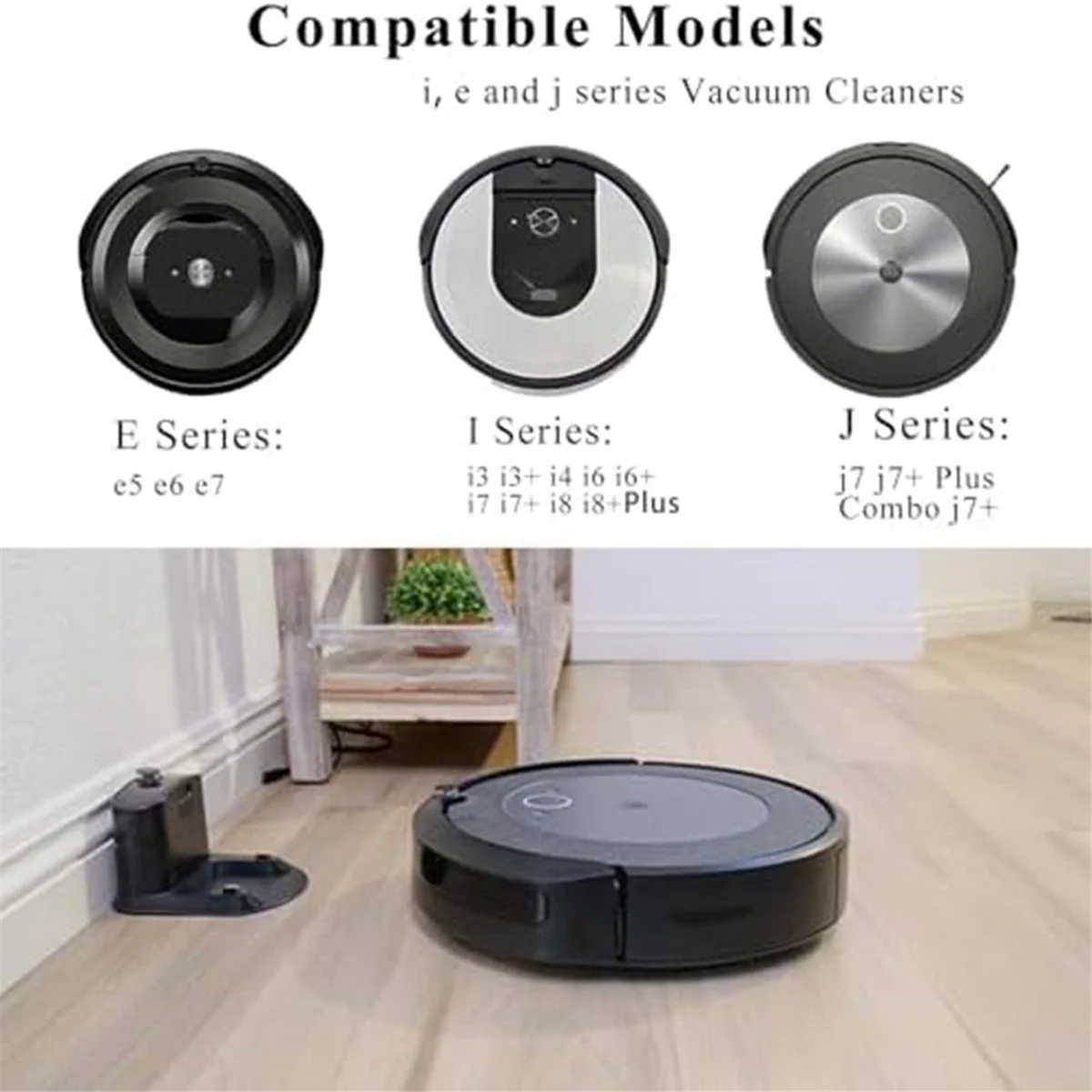 Edge-Sweeping Brushes Replacement Compatible for iRobot Roomba I & J & E Series All Models, Side Brushes Accessories