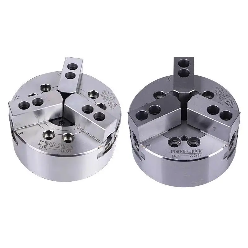 Hydraulic chuck Three-jaw hollow 5-inch 6-inch 12-inch hydraulic chuck  station All-steel 6-inch   chuck