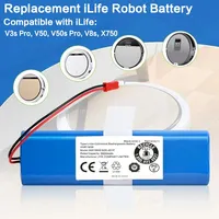 14.8V Battery pack for ILIFE V3s Pro V50 V5s Pro V8s V80 Max B5 Max S5 Pro X750 Robot Vacuum Cleaner Battery